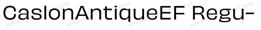 CaslonAntiqueEF Regu字体转换
